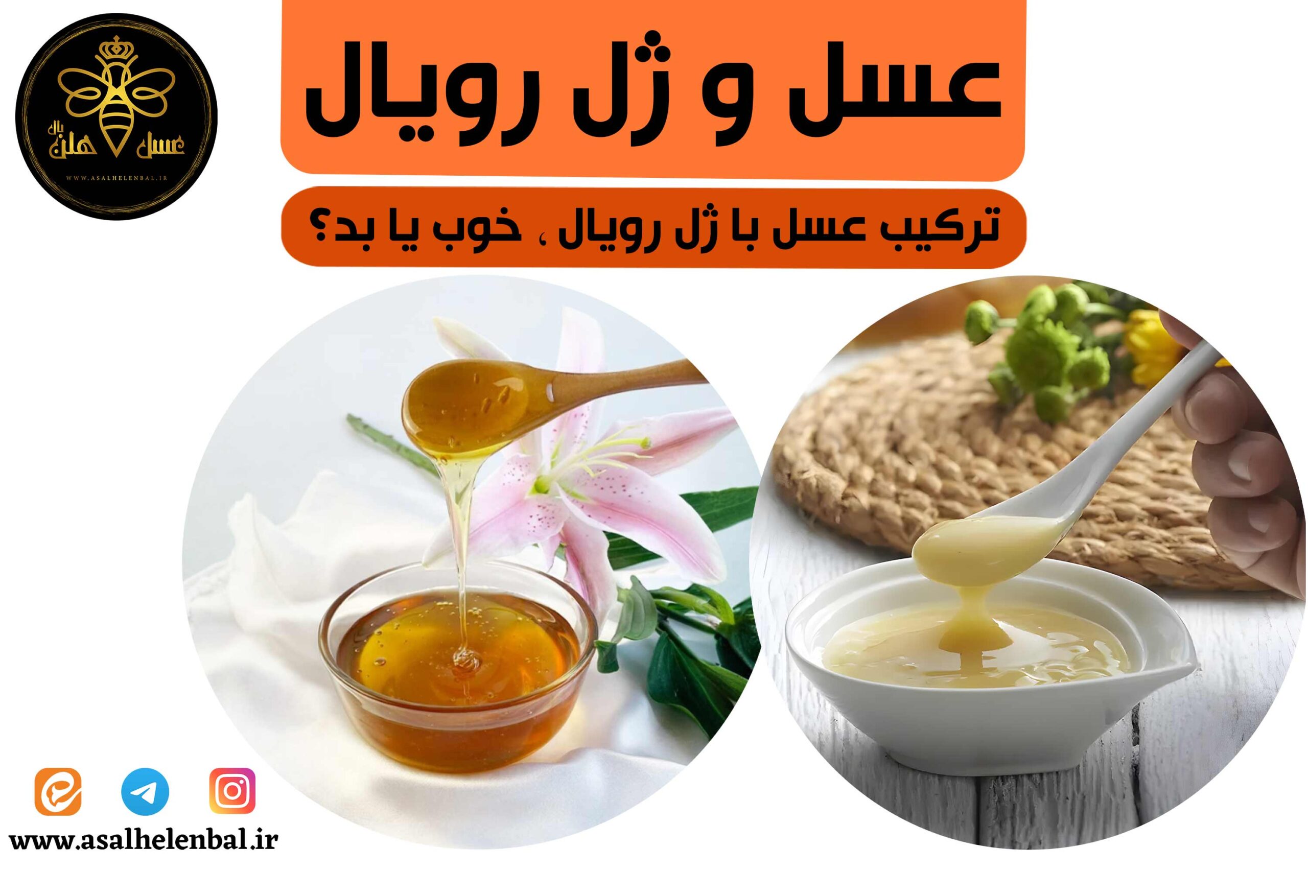 ترکیب عسل و ژل رویال
